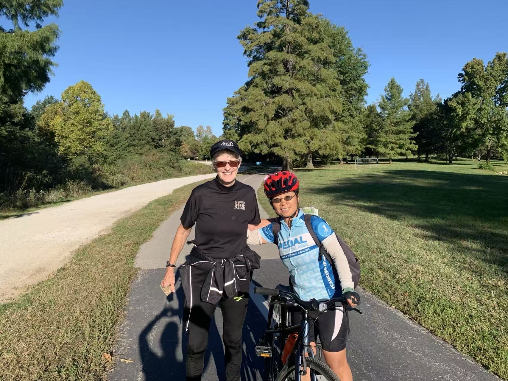 Volunteers distributing food at a community event